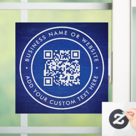 QR-code | Zakelijk Minimaal Scanbaar Rond Raamsticker