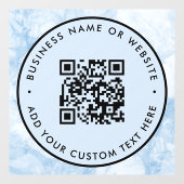 QR Code | Zakelijk Minimaal Scanbaar Rond Raamsticker (Vel)