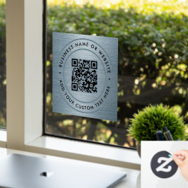 QR-code | Zakelijk Minimaal Scanbaar Rond Raamsticker