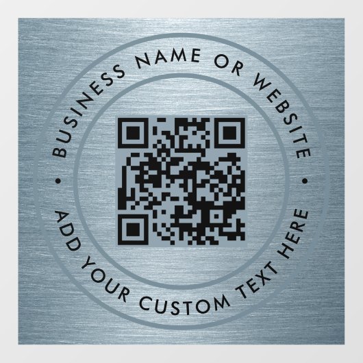 QR-code | Zakelijk Minimaal Scanbaar Rond Raamsticker (Vel)