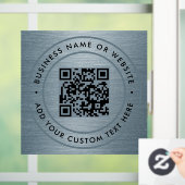 QR-code | Zakelijk Minimaal Scanbaar Rond Raamsticker (Huis)