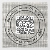QR-code | Zakelijk Minimaal Scanbaar Rond Raamsticker (Vel)