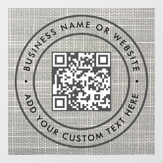QR-code | Zakelijk Minimaal Scanbaar Rond Raamsticker (Vel)