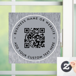 QR Code | Zakelijk Minimaal Scanbaar Rond Raamsticker