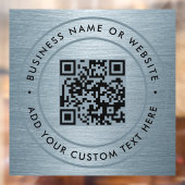 QR-code | Zakelijk minimaal scanbare ronde vorm Raamsticker (Vel 2)