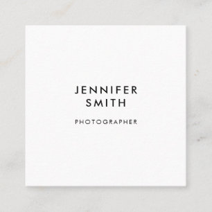 QR Code Zakelijk Minimaal Wit Vierkant Zakelijk Vierkante Visitekaartje