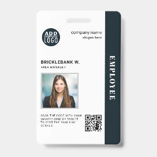 QR-code Zakelijk Personeel Bedrijfsfoto ID Badge
