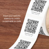 QR Code Zakelijk Plein Vierkante Sticker