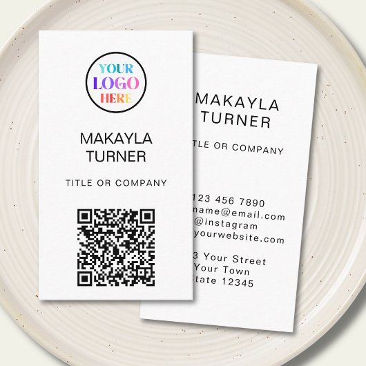 QR-code Zakelijk Professioneel Logo Visitekaartje