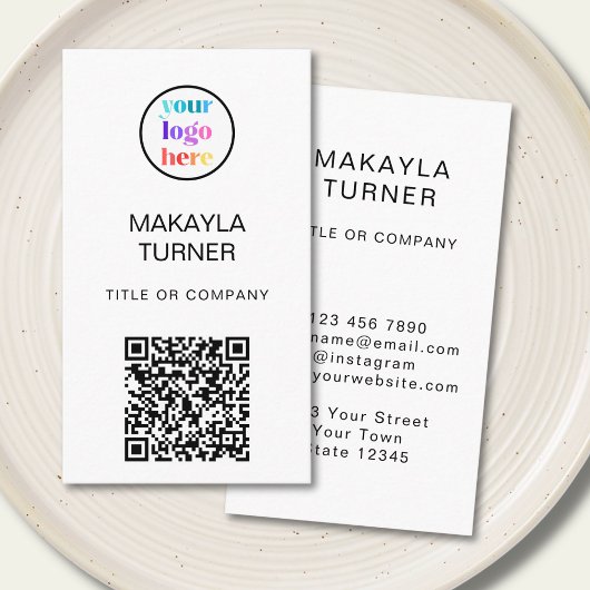QR Code Zakelijk Professioneel Logo Visitekaartje