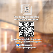 QR-code Zakelijk Raam Sticker Vinyl Decal Bord (Vel 2)