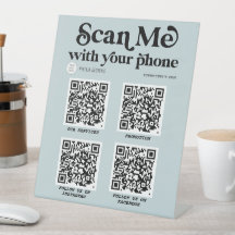 QR-code zakelijk teken, Moderne typografie scanbaa