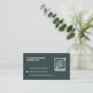 QR Code Zakelijke Kaart Modern Minimalistisch G Visitekaartje