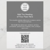 QR Code & Zakelijke Logo Adverteren Marketing Flyer (Voorkant)
