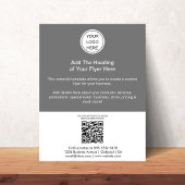 QR Code & Zakelijke Logo Adverteren Marketing Flyer