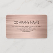 QR Code Zakelijke Logo Blush Roze Visitekaartje (Achterkant)