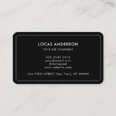 QR Code Zakelijke Logo | Goud Modern Professional Visitekaartje (Achterkant)