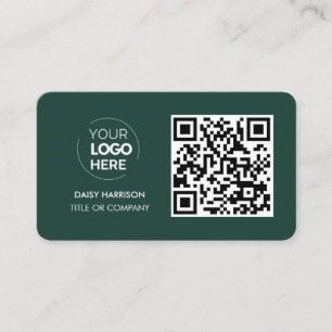 QR Code Zakelijke Logo   Groen Modern Professional Visitekaartje