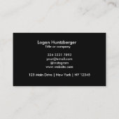 QR Code Zakelijke Logo | Minimalistisch Visitekaartje (Achterkant)