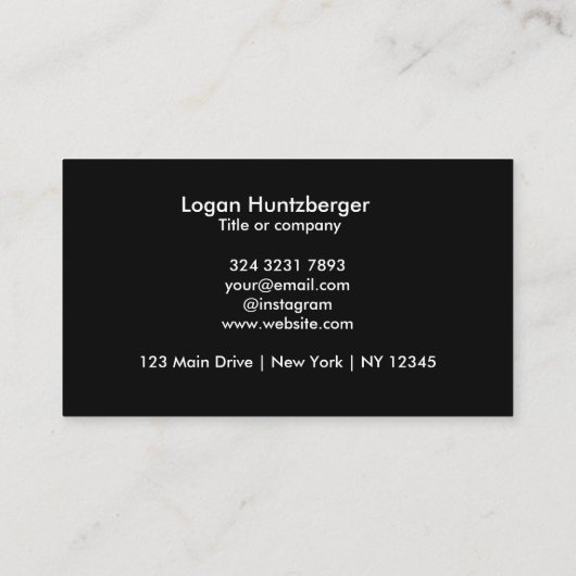 QR Code Zakelijke Logo | Minimalistisch Visitekaartje (Achterkant)