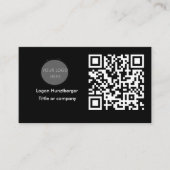 QR Code Zakelijke Logo | Minimalistisch Visitekaartje (Voorkant)