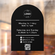 QR Code Zakelijke Logo Openingstijden Uren