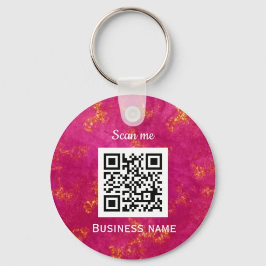 QR Code Zakelijke Logo Professionele Custom Hot Pi Sleutelhanger (Voorkant)