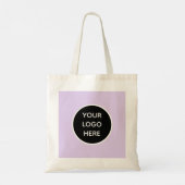 QR Code Zakelijke Logo Professionele Paarse Lila Tote Bag (Achterkant)