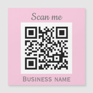 QR Code Zakelijke Logo Professionele Roze Girly