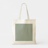 QR Code Zakelijke Logo Professionele Salie Groen Tote Bag (Achterkant)
