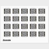 QR-code Zakelijke marketingactie Vierkante Sticker (Vel)