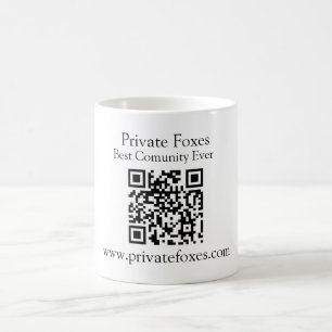 QR-code zakelijke mokken, gepersonaliseerde QR-cod Koffiemok