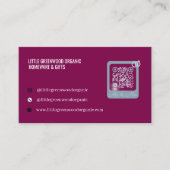 QR Code Zakelijke Pas |  Modern Minimalistisch paa Visitekaartje (Voorkant)