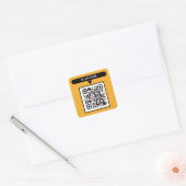 QR Code Zakelijke Square stickers (Envelop)