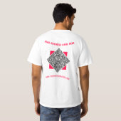 QR Code Zakelijke T-Shirt Aangepaste Tekst en Kleu (Achterkant volledig)