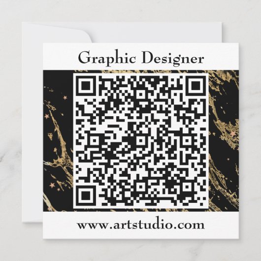QR-code Zakelijke uitnodiging voor evenement (Voorkant)