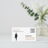 QR-code | zakenman Visitekaartje (Staand voorkant)