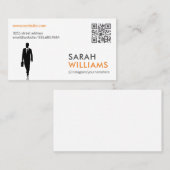 QR-code | zakenman Visitekaartje (Voorkant / Achterkant)