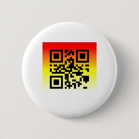 QR Code® Zegt: FELICITATIES Ronde Button 5,7 Cm (Voorkant)