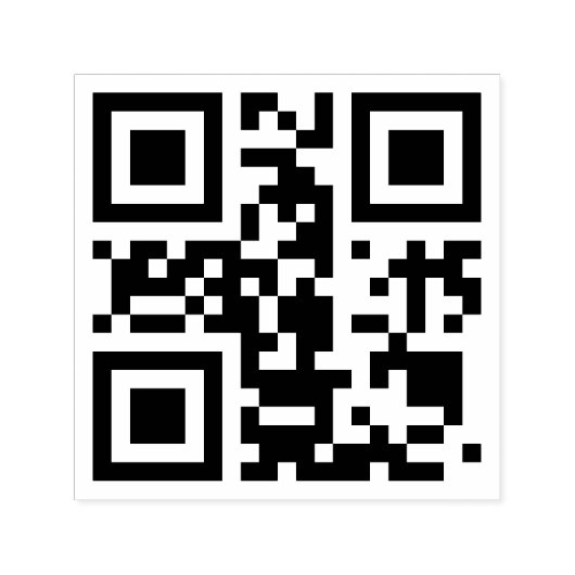 QR-code zelfinkende rubberen stempel (Design)