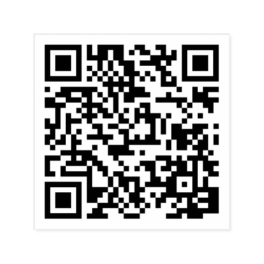 QR-code Zelfinktende Stempel (Design)