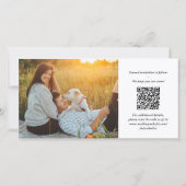QR Code Zij Zei Ja! Trouw Verlovingsfeest 4 Foto Save The Date (Achterkant)