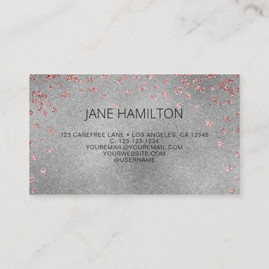 QR-code zilver Visitekaartje (Achterkant)