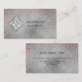 QR-code zilver Visitekaartje (Voorkant / Achterkant)