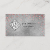 QR-code zilver Visitekaartje (Voorkant)