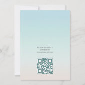 QR Code Zilveren Schildpadden | BABY SHOWER Kaart (Achterkant)