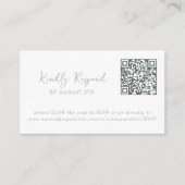 QR-code zomer kust strand website RSVP Informatiekaartje (Voorkant)