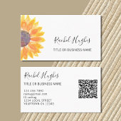 QR-code Zonnebloem Visitekaartje