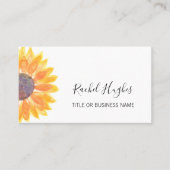 QR-code Zonnebloem Visitekaartje (Voorkant)