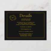 QR Code Zwart en Goud Behuizing Kaart Details (Voorkant)